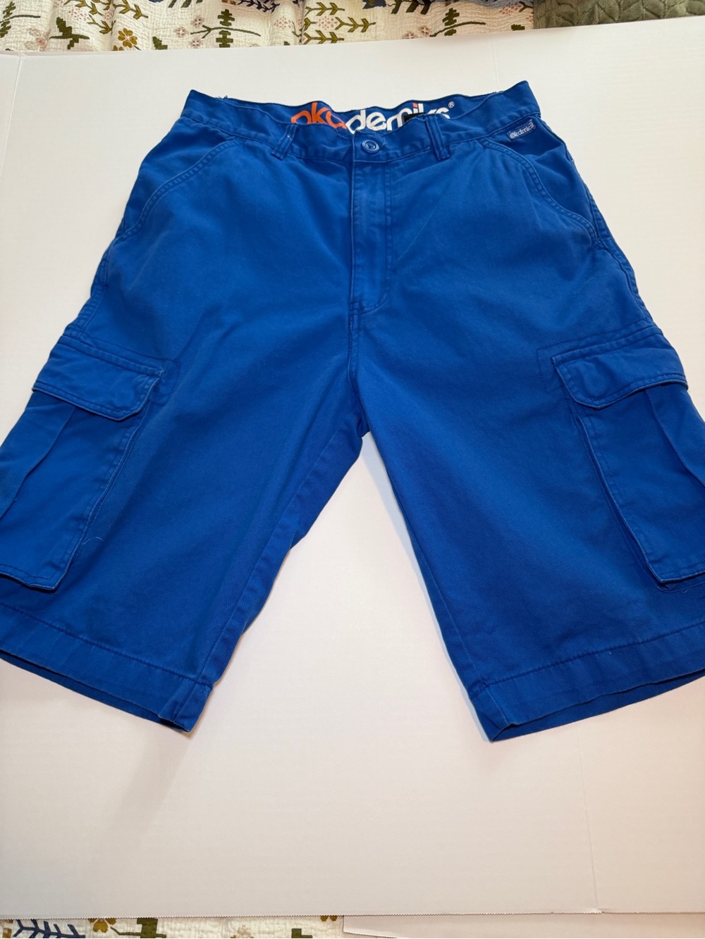 Akademiks Royal Blue Cargo Shorts for Men